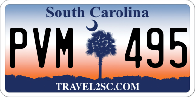 SC license plate PVM495