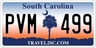 SC license plate PVM499