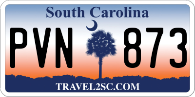 SC license plate PVN873