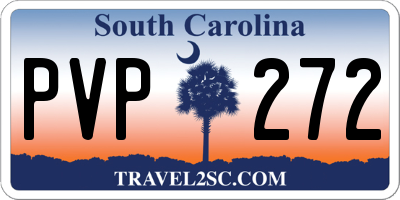SC license plate PVP272
