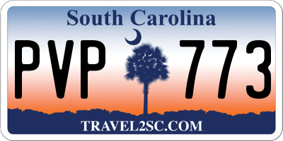 SC license plate PVP773