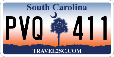 SC license plate PVQ411