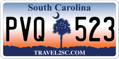 SC license plate PVQ523