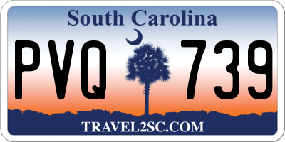 SC license plate PVQ739