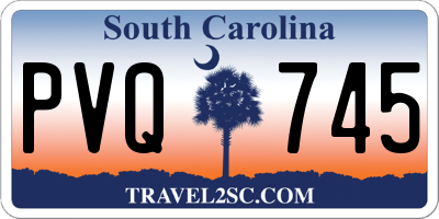 SC license plate PVQ745