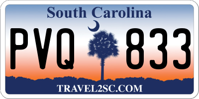 SC license plate PVQ833