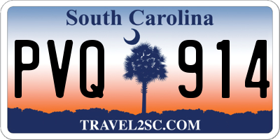 SC license plate PVQ914