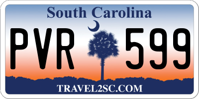 SC license plate PVR599