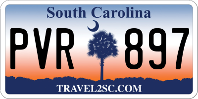 SC license plate PVR897