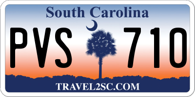 SC license plate PVS710