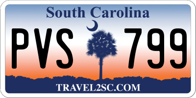 SC license plate PVS799