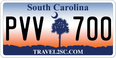SC license plate PVV700