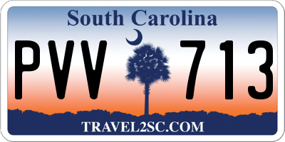 SC license plate PVV713