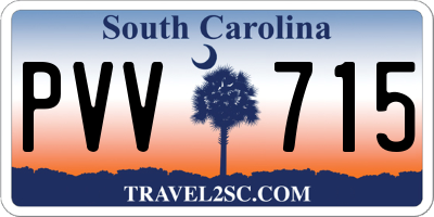 SC license plate PVV715