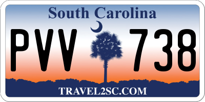 SC license plate PVV738