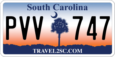 SC license plate PVV747