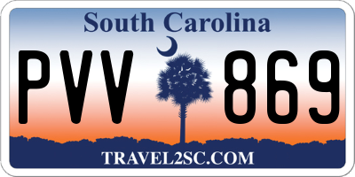 SC license plate PVV869