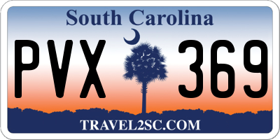 SC license plate PVX369