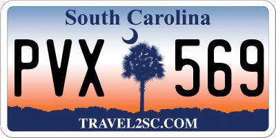 SC license plate PVX569