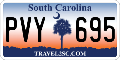 SC license plate PVY695
