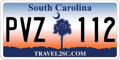 SC license plate PVZ112