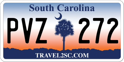 SC license plate PVZ272