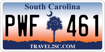 SC license plate PWF461