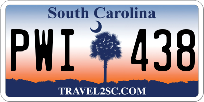 SC license plate PWI438