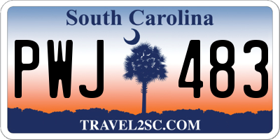 SC license plate PWJ483