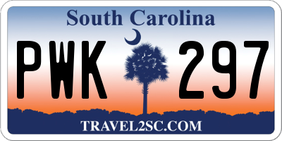 SC license plate PWK297