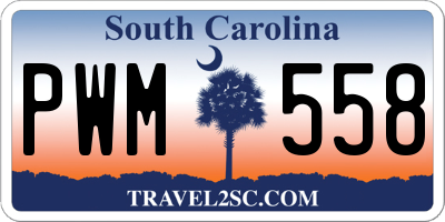 SC license plate PWM558