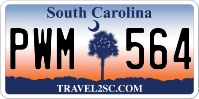 SC license plate PWM564