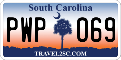 SC license plate PWP069