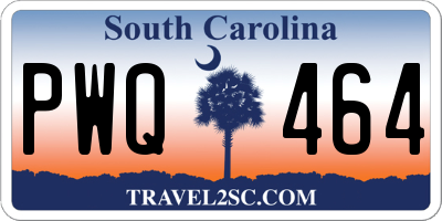 SC license plate PWQ464