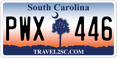 SC license plate PWX446