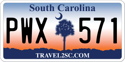 SC license plate PWX571