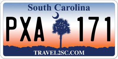 SC license plate PXA171