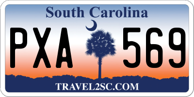 SC license plate PXA569