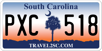 SC license plate PXC518