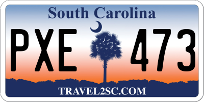 SC license plate PXE473