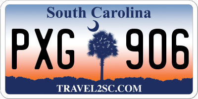 SC license plate PXG906