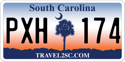 SC license plate PXH174