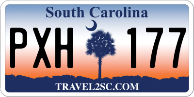 SC license plate PXH177