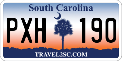 SC license plate PXH190