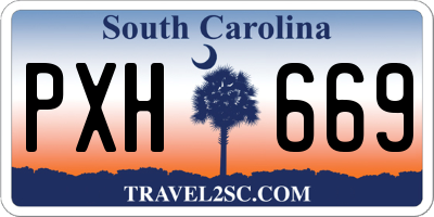 SC license plate PXH669