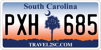 SC license plate PXH685