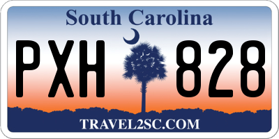 SC license plate PXH828