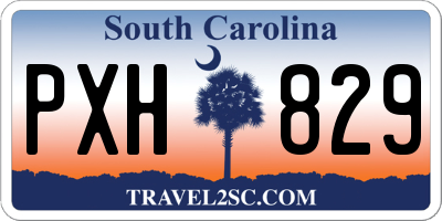 SC license plate PXH829