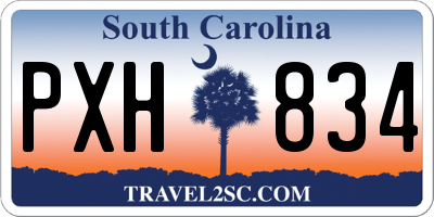 SC license plate PXH834