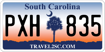 SC license plate PXH835